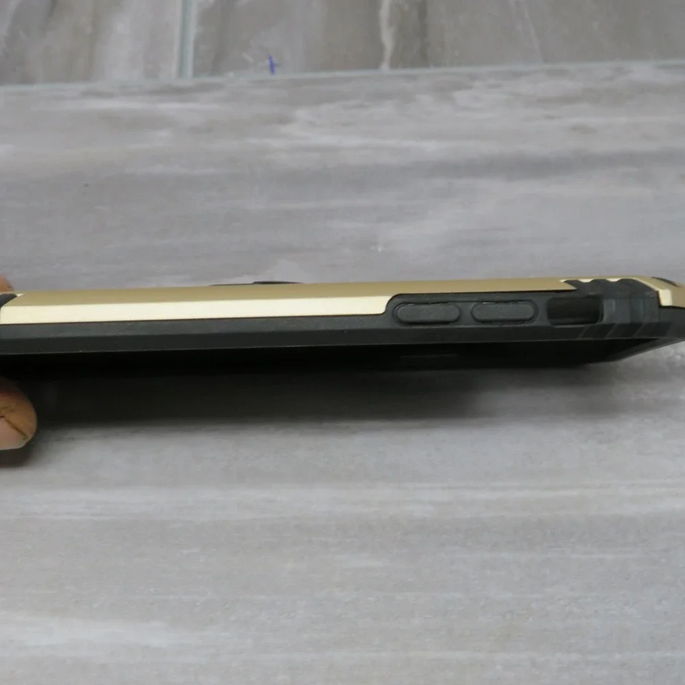 Iphone X Ennotek Phone Case Magnetic‎ Ring Gold And Black